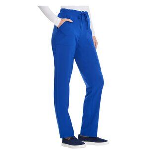NEW 2XL Blue Drawstring Cargo Women's Scrub Pant